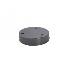 Suporte Teto de metal 12 cm 3 orifícios - titânio