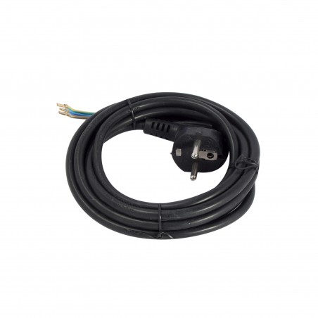Cabo HO5VVF 3 x 1,0 mm2 - 1,5 m - preto