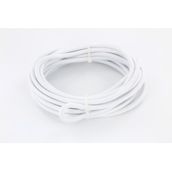 Cabo HO3VV-F 2 x 0,75 mm2 - 3m - tecido branco