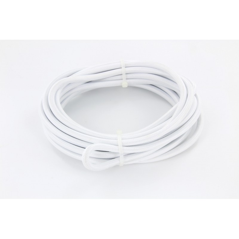 Cabo HO3VV-F 2 x 0,75 mm2 - 3m - tecido branco