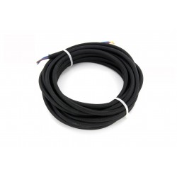HO3VV-F cabo 2 x 0,75 mm2 - 3 m - tecido preto