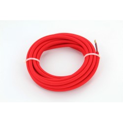 HO3VV-F cabo 2 x 0,75 mm2 - 3 m - tecido vermelho