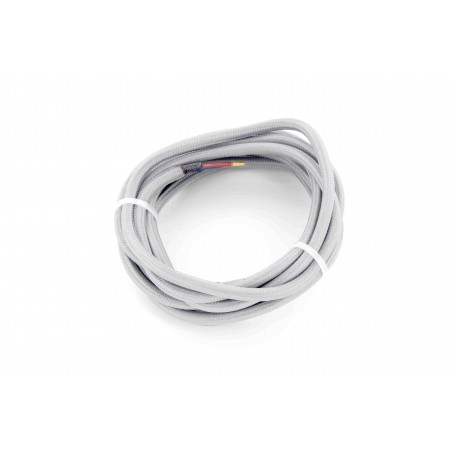 Cabo HO3VV-F 2 x 0,75 mm2 - 3m - tecido cinza