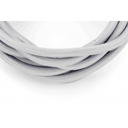 Cabo HO3VV-F 2 x 0,75 mm2 - 3m - tecido cinza