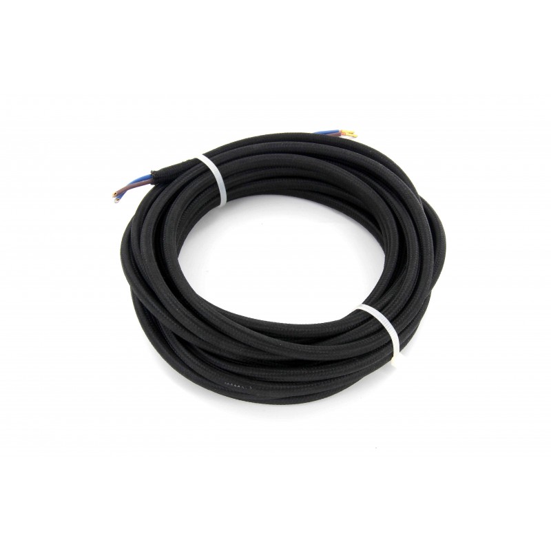Cabo HO3VV-F 2 x 0,75 mm2 - 5m - tecido preto