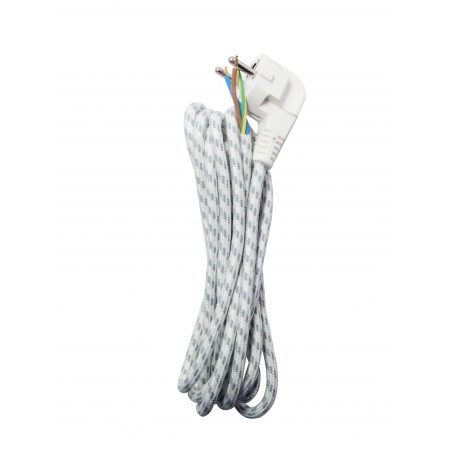 Cabo de ferro 3m 3 x 1,0mm2 - preto e branco