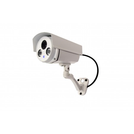 Câmera fictícia de alumínio para exterior - LED azul