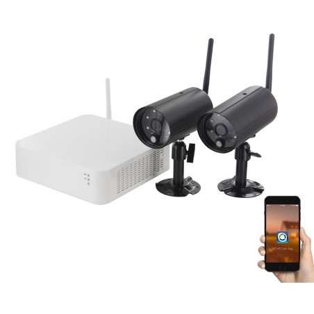 DVR sem fio com 2 câmeras