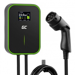 Carregador EV 22kW com Display LCD e Cabo 6m - Tipo 2