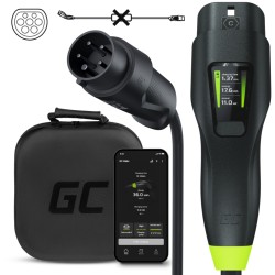 Carregador EV 11kW Móvel com App - Cabo 7m, Tipo 2 e Plug CEE 16A