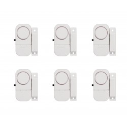 Pack de 6 mini alarmes de abertura de porta