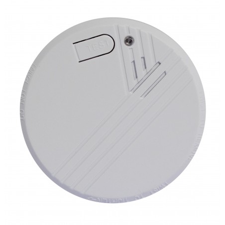 Detector de fumo óptico com bateria alcalina de 9V - 1 ano