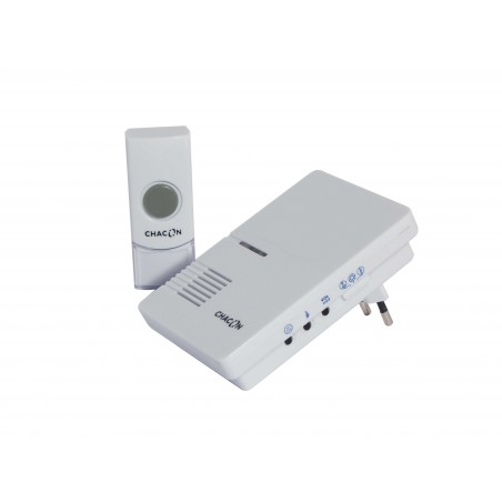Campainha sem fios Design branca, 230V