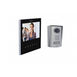 Videoporteiro Ultra Slim de 2 fios 7" "preto
