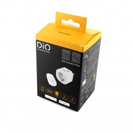 Tomada de conexão DiO e controle remoto WiFi + 433 MHz (3000W, FR) (versão SCH)