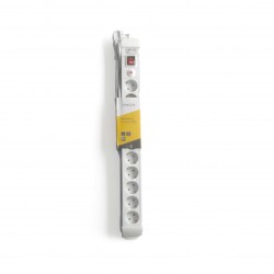 Bloco de 10 x 16 A com interruptor - 1,5 m 3 x 1,5 mm2- branco (