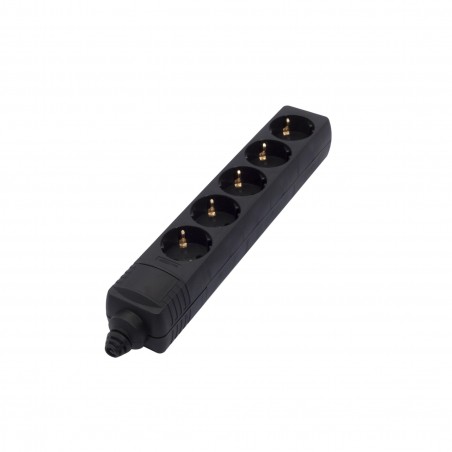 Bloco sem fio 5 x 16 A - preto (SCH)