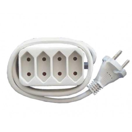 Bloco 4 x 2,5 A - 1,5 m - Branco