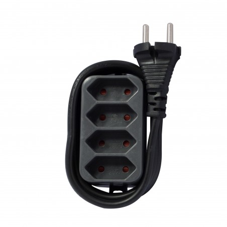Bloco 4 x 2,5 A - 1,5 m - Preto
