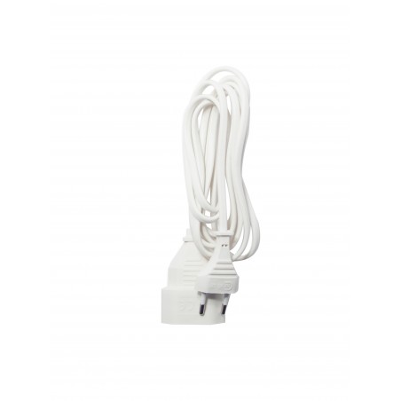 Prolongateur H03VVH2F 2 x 0,75mm2 - 5 m - blanc (SCH)
