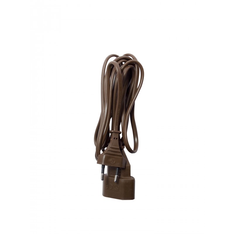 Prolongateur H03VVH2F 2 x 0,75mm2 2,5 A - 5 m - brun (SCH)