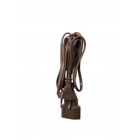 Prolongateur H03VVH2F 2 x 0,75mm2 2,5 A - 5 m - brun (SCH)