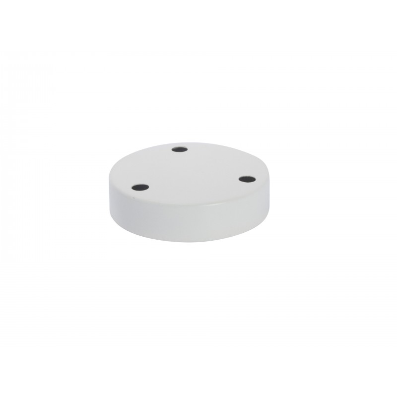 Suporte Teto de metal 12 cm 3 orifícios - branco