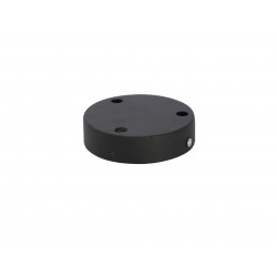 Suporte Teto de metal 12 cm 3 orifícios - preto